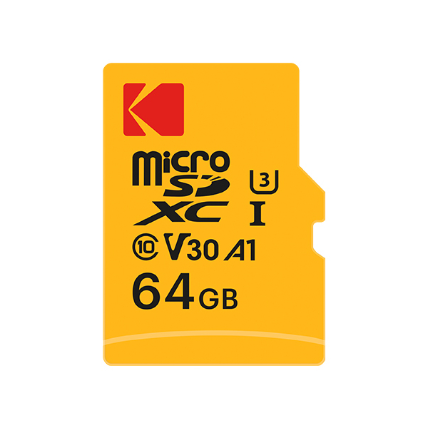 Memory Card microSD U3 V30 A1 KODAK ULTRA PERFORMANCE 64GB CLASS 10 with adapter Memory Card microSD U3 V30 A1 KODAK ULTRA PERFORMANCE 64GB CLASS 10 with adapter - Image 1
