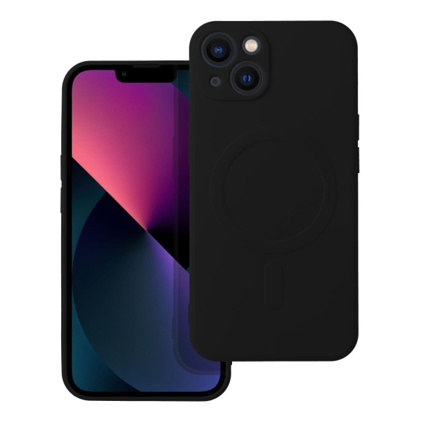 iS TPU SILICONE MAG IPHONE 13 black backcover iS TPU SILICONE MAG IPHONE 13 black backcover - Image 1