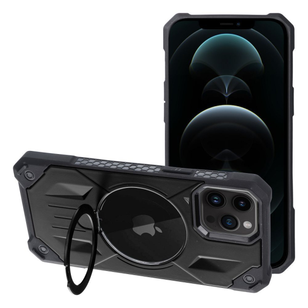 iS MAG ARMOR IPHONE 12 PRO MAX black backcover iS MAG ARMOR IPHONE 12 PRO MAX black backcover - Image 1