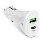 SBS CAR CHARGER 2 PORTS USB/TYPE C PD 20W white
