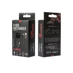 MAXLIFE CAR CHARGER MXCC-01 2.1A + DATA CABLE TYPE C black - Image 2