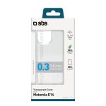 SBS 0.3 SKINNY TPU MOTOROLA MOTO E14 transparent backcover - Image 2