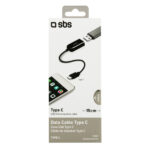 SBS OTG USB TO TYPE C ADAPTER WITH CABLE 15cm black - Image 2