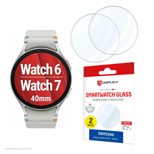 DISPLEX SMARTGLASS FOR SAMSUNG GALAXY WATCH 6/7 40mm (2pack) DISPLEX SMARTGLASS FOR SAMSUNG GALAXY WATCH 6/7 40mm (2pack) - Image 1