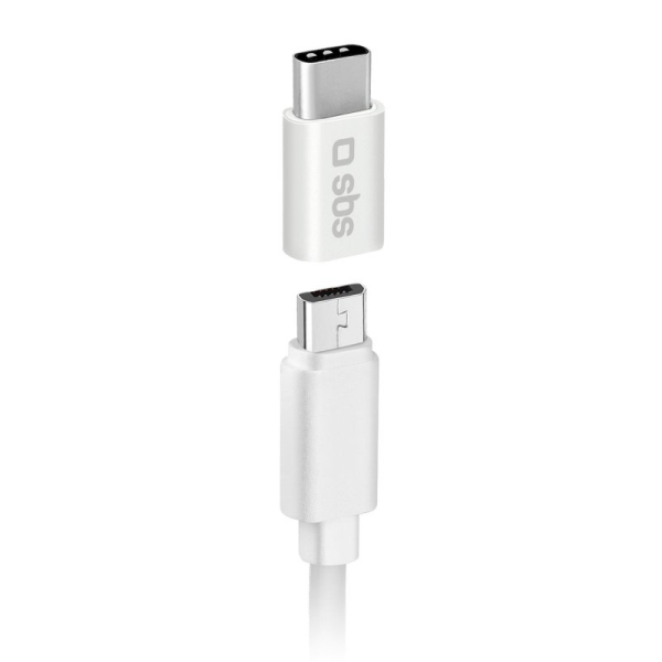 SBS MICRO USB TO TYPE C ADAPTER white SBS MICRO USB TO TYPE C ADAPTER white - Image 1