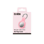 SBS AIRTAG SILICONE CASE KEY RING pink - Image 2