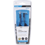 VIVANCO SPIRAL CABLE 3.5mm JACK TO 3.5mm JACK 0.75m black - Image 2