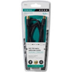 VIVANCO ANTENNA CABLE 3m COAX PLUG-COAX SOCKET FERRITE 100 dB black - Image 2