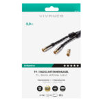 VIVANCO ANTENNA CABLE 5m COAX PLUG-COAX SOCKET 120 dB GOLD PLATED - Image 2