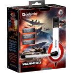 DEFENDER G-120 WARHEAD WIRED HEADPHONES 2m red white - Image 2