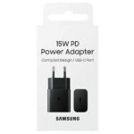 ORIGINAL SAMSUNG TRAVEL CHARGER 15W PD 2A black - Image 2