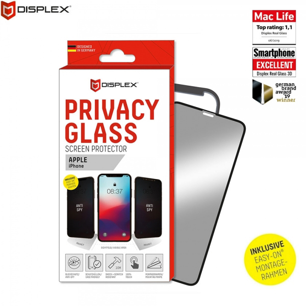 DISPLEX REAL GLASS 3D APPLE IPHONE 12 PRO MAX PRIVACY WITH APPLICATOR DISPLEX REAL GLASS 3D APPLE IPHONE 12 PRO MAX PRIVACY WITH APPLICATOR - Image 1