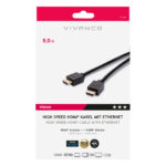 VIVANCO HDMI CABLE HDMI to HDMI with ETHERNET GOLD PLATED 5m - Image 2