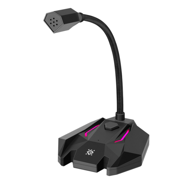 DEFENDER GAMING STREAM MICROPHONE TONE GMC 100 LED 1.5m black DEFENDER GAMING STREAM MICROPHONE TONE GMC 100 LED 1.5m black - Image 1