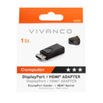 VIVANCO DISPLAYPORT plug TO HDMI socket ADAPTER - Image 2