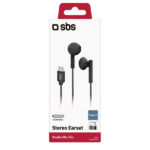 SBS HANDSFREE STEREO EARSET TYPE C CONNECTOR STUDIO MIX 65C black - Image 2