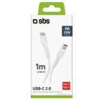 SBS DATA CABLE TYPE C to TYPE C 1m 25W white - Image 2