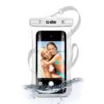 SBS WATERPROOF CASE WITH SELFIE GRIP UNIVERSAL SIZE UP TO 6.8' white