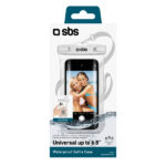 SBS WATERPROOF CASE WITH SELFIE GRIP UNIVERSAL SIZE UP TO 6.8' white - Image 2