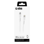 SBS DATA CABLE MFI TYPE C to LIGHTNING 3m white - Image 2