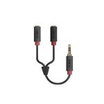 SBS AUDIO SPLITTER CABLE 20cm 1X 3.5mm MALE JACK TO 2 3.5mm FEMALE JACK