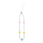 SBS CASE ME WRIST LANYARD BEADS FOR SMARTPHONES HEARTS
