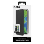 SBS WALLET LITE BOOK CASE IPHONE 12 PRO MAX black - Image 2