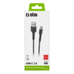 SBS DATA CABLE TYPE C 3m black - Image 2