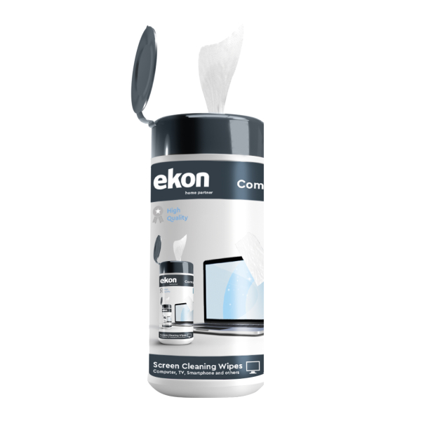 EKON by SBS CLEANING WET WIPES FOR SCREENS (100pcs) EKON by SBS CLEANING WET WIPES FOR SCREENS (100pcs) - Image 1