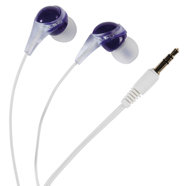 VIVANCO FUSION EARPHONES 1.2m white purple VIVANCO FUSION EARPHONES 1.2m white purple - Image 1