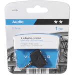 VIVANCO AUDIO ADAPTER Y 3.5mm plug TO 2x 3.5mm Socket - Image 2