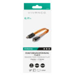 VIVANCO FLAT COAXIAL CABLE 17cm - Image 2