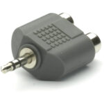 VIVANCO AUDIO ADAPTER 3.5mm PLUG TO 2X RCA SOCKET black