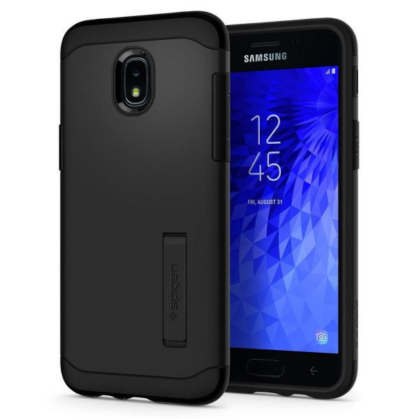 SPIGEN SLIM ARMOR SAMSUNG J3 2018 black backcover SPIGEN SLIM ARMOR SAMSUNG J3 2018 black backcover - Image 1