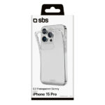 SBS 0.3 SKINNY TPU IPHONE 15 PRO transparent backcover - Image 2