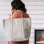 KSIX ECO HANDBAG - SHOPPING KRAFT grey - Image 2