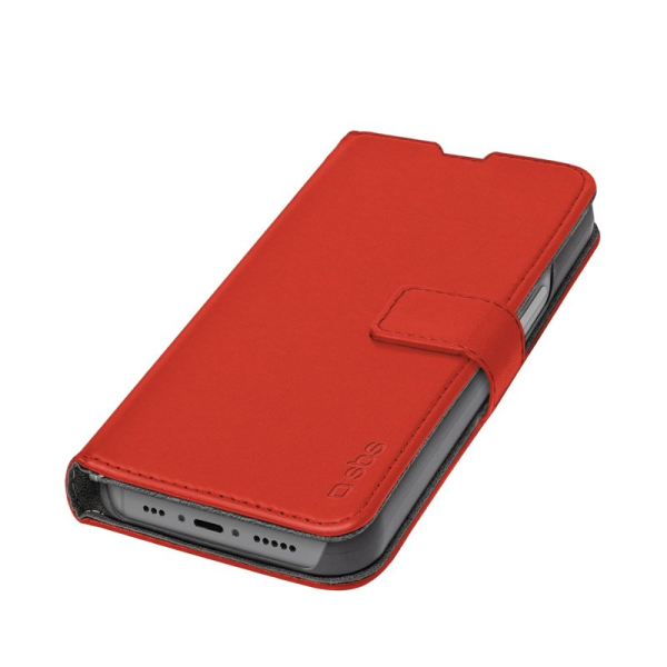 SBS WALLET STAND BOOK IPHONE 14 PRO red SBS WALLET STAND BOOK IPHONE 14 PRO red - Image 1
