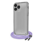 SBS NECKLACE CASE STRAP IPHONE 14 PRO purple backcover