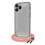 SBS NECKLACE CASE STRAP IPHONE 14 PRO salmon backcover