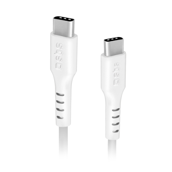 SBS DATA CABLE TYPE C to TYPE C 1.5m white SBS DATA CABLE TYPE C to TYPE C 1.5m white - Image 1