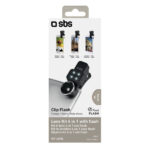 SBS LENS KIT 4 IN 1 (FISH EYE, MACRO, WILD ANGLE, FLASH) - Image 2