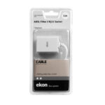 EKON by SBS ADSL FILTER RJ11 2 x RJ11 1m cable white - Image 2
