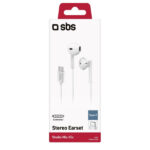 SBS HANDSFREE STEREO EARSET TYPE C CONNECTOR STUDIO MIX 65C white - Image 2
