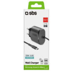 SBS TRAVEL CHARGER FIXED TYPE C 3A black - Image 2