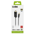 SBS CABLE TYPE C TO HDMI 1.8m black - Image 2