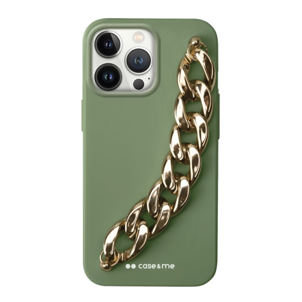 SBS CASE ME METAL CHAIN IPHONE 13 PRO green backcover SBS CASE ME METAL CHAIN IPHONE 13 PRO green backcover - Image 1