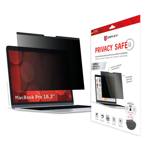 DISPLEX PRIVACY SAFE FILM MACBOOK PRO 16.2' DISPLEX PRIVACY SAFE FILM MACBOOK PRO 16.2' - Image 1