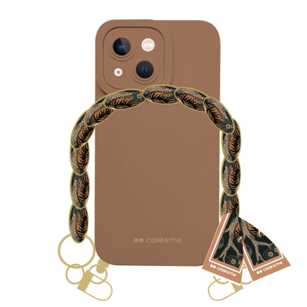 SBS CASE ME FOULARD CASE IPHONE 13 brown backcover SBS CASE ME FOULARD CASE IPHONE 13 brown backcover - Image 1