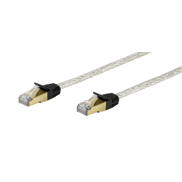 VIVANCO CAT6 UTP NETWORK ETHERNET CABLE RJ45 5m GOLD CONTACTS transparent VIVANCO CAT6 UTP NETWORK ETHERNET CABLE RJ45 5m GOLD CONTACTS transparent - Image 1