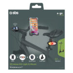 SBS BIKE LIGHT KIT AND SMARTPHONE HOLDER FOR HANDLEBARS